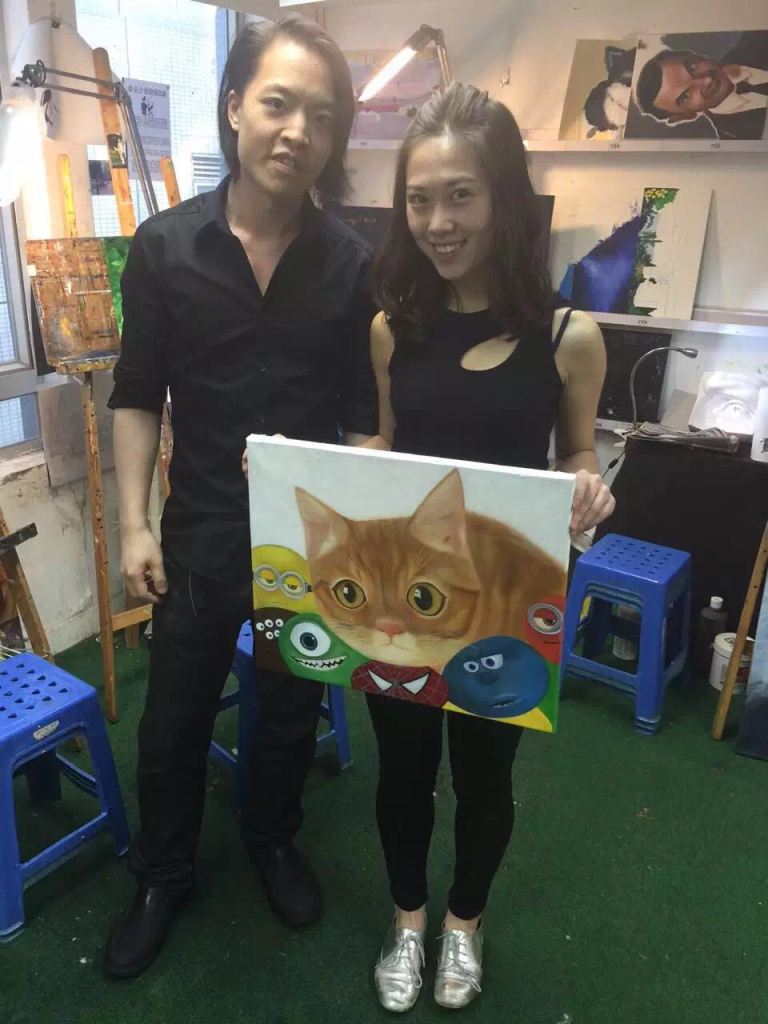 Michael Andrew Law and Cat
